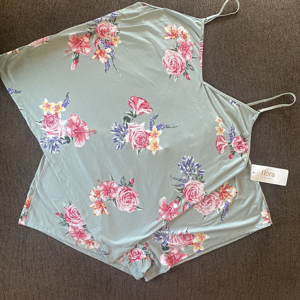Flora by Flora Nikrooz Cami and Shorts Pajama Set Size Large